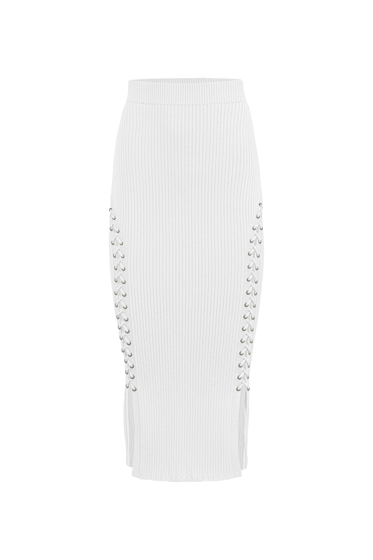 Skirt 3940-02 White from BRUSNiKA