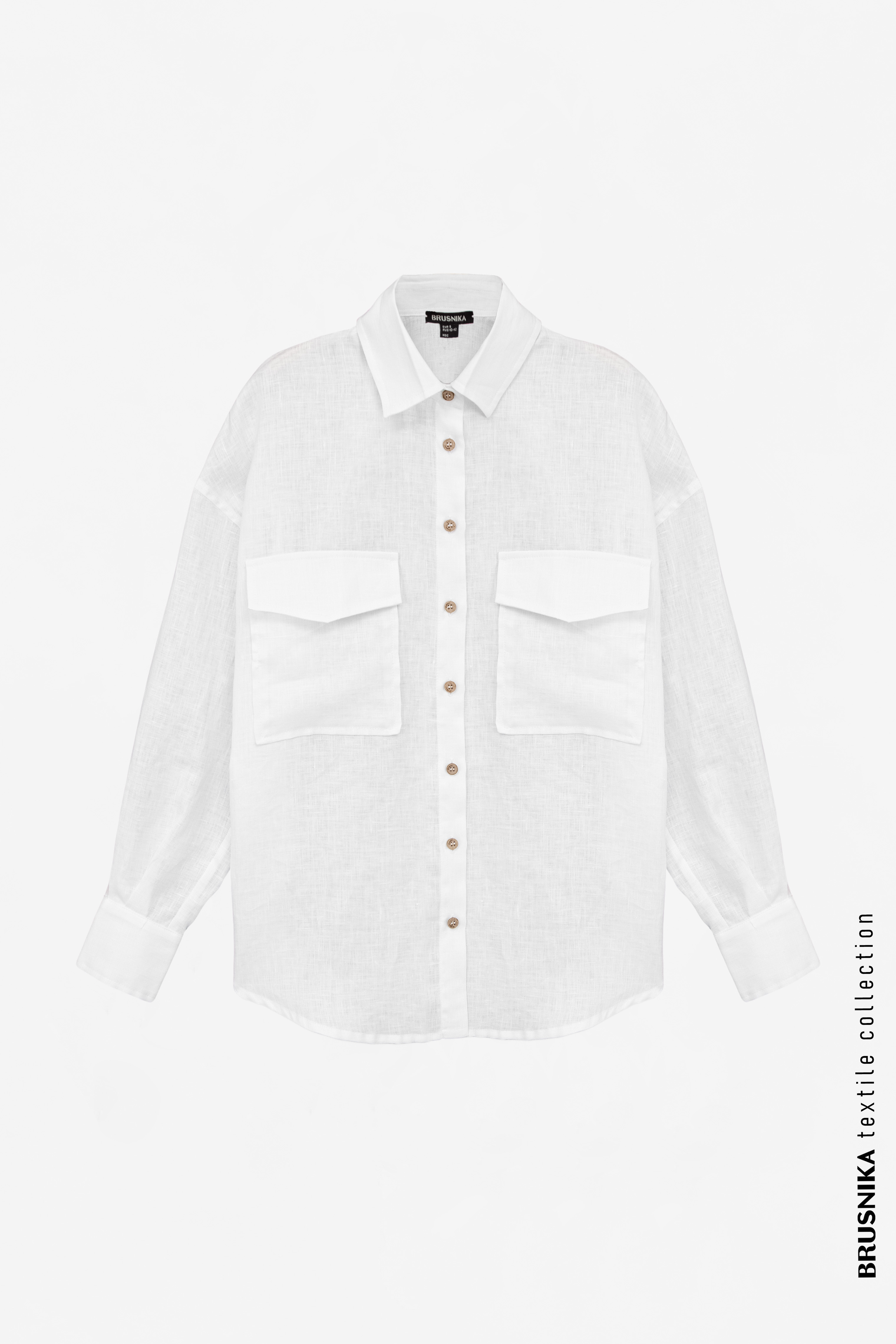 Shirt 4081-02 White from BRUSNiKA