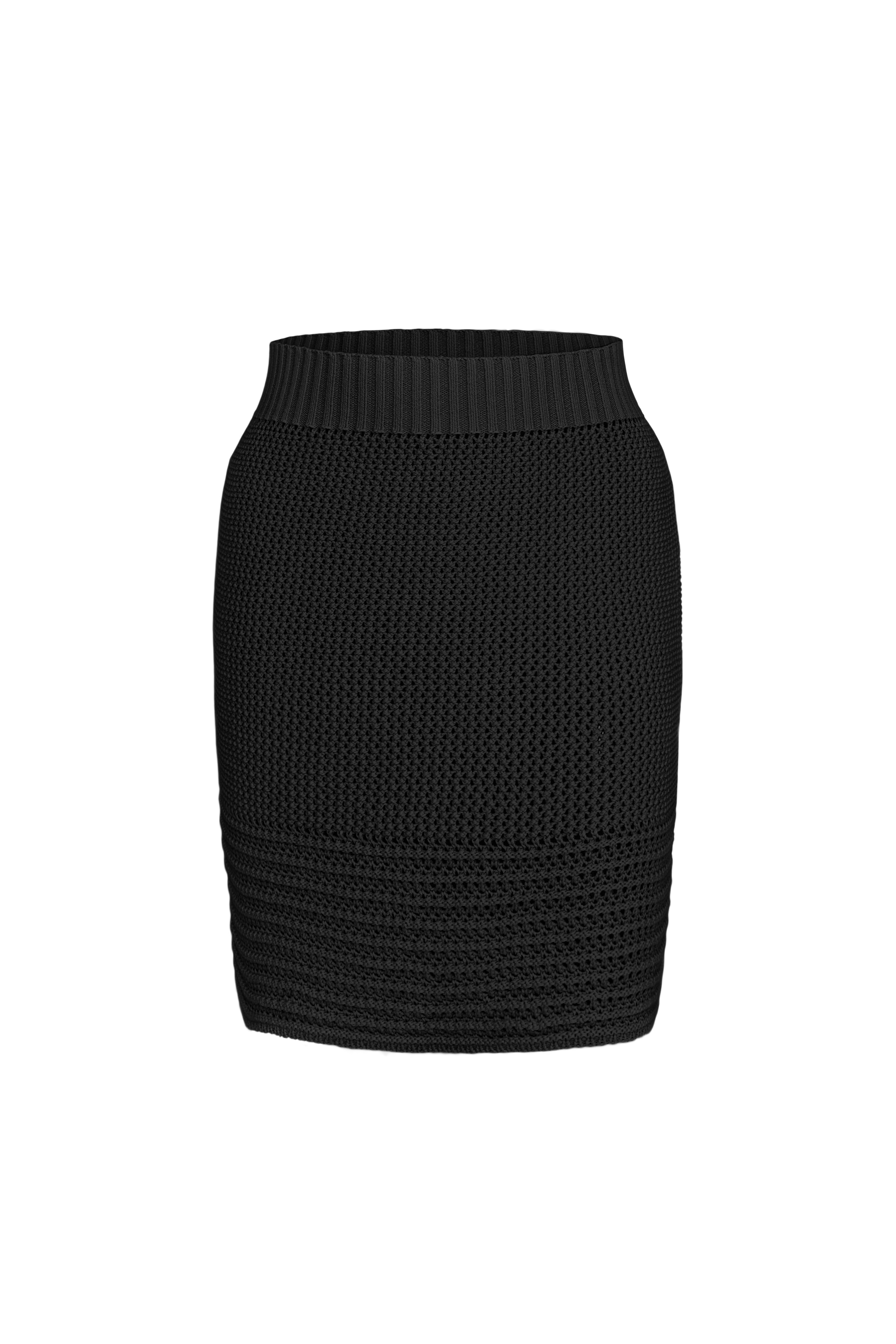 Skirt 4666-01 Black from BRUSNiKA