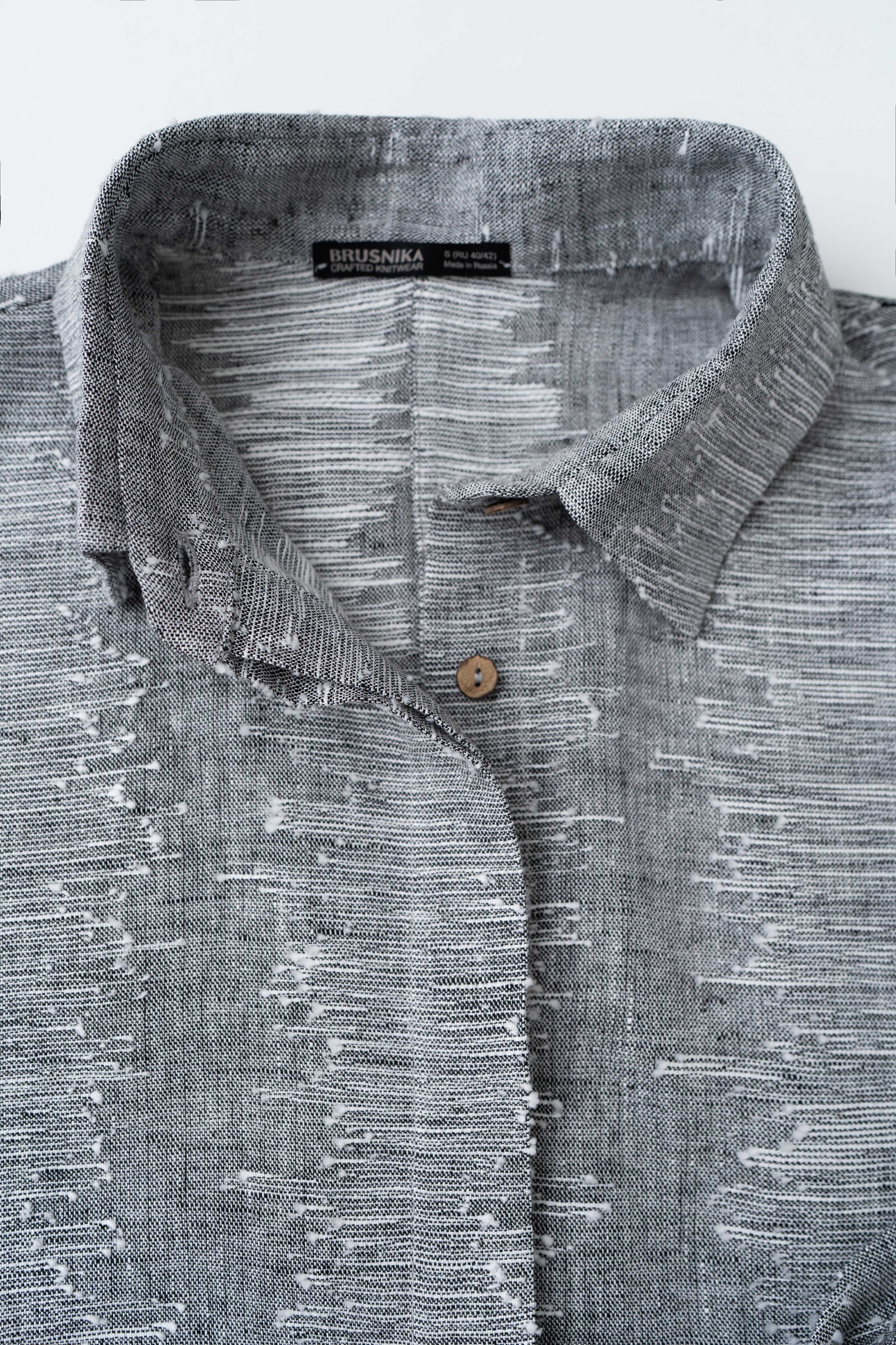 Shirt 4695-11 Dark grey from BRUSNiKA