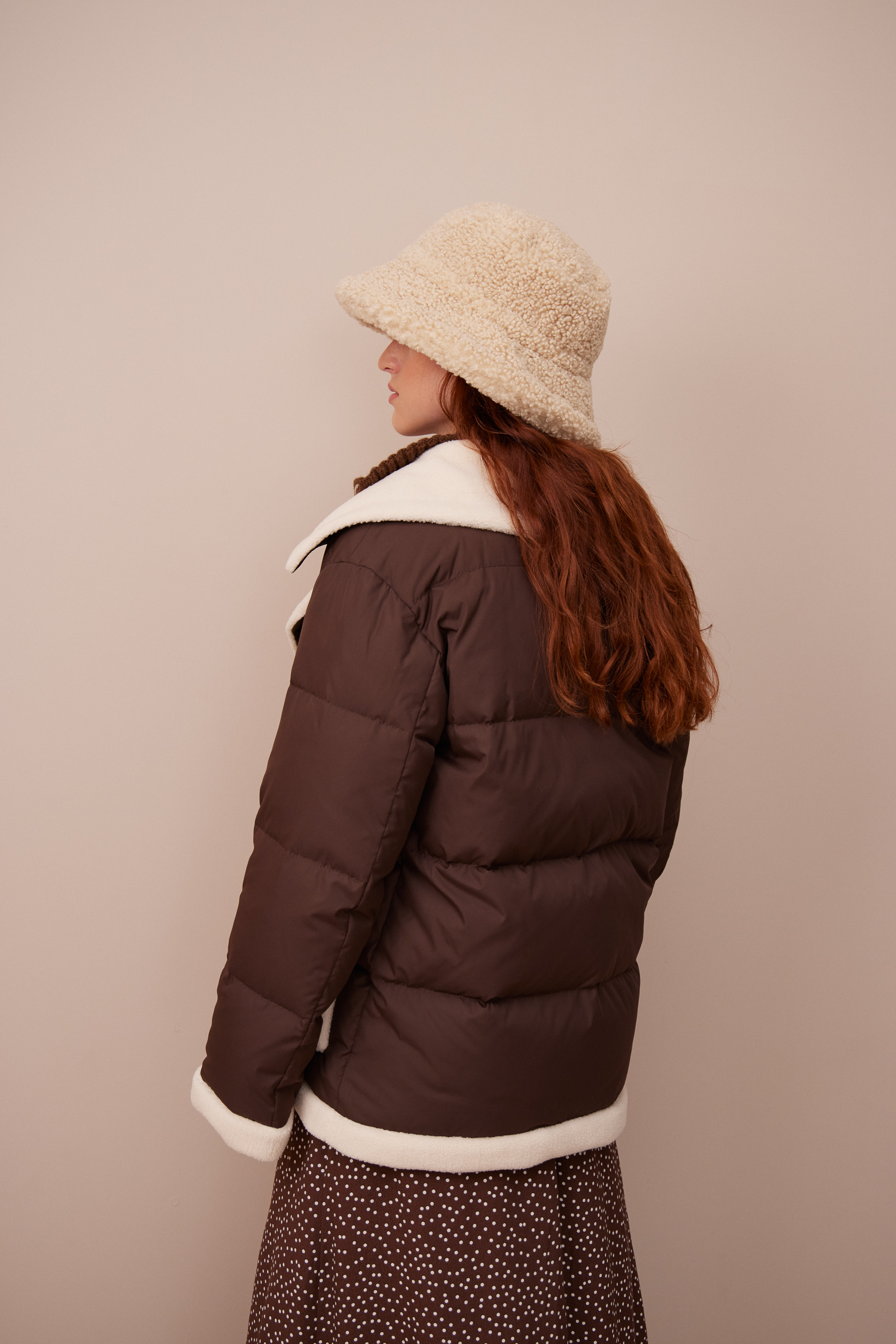 Down jacket 3667-80 Chocolate from BRUSNiKA