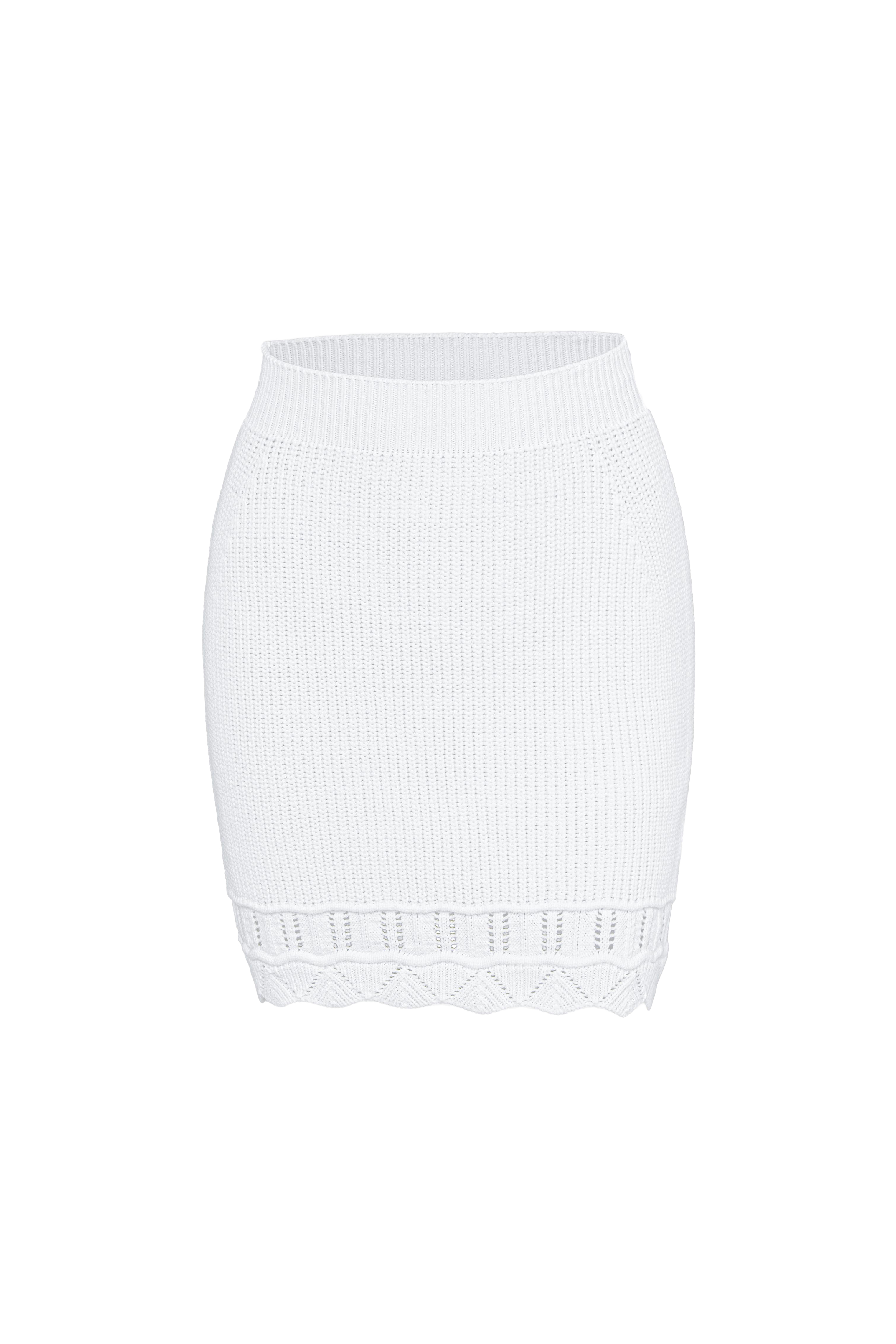 Skirt 4488-02 White from BRUSNiKA