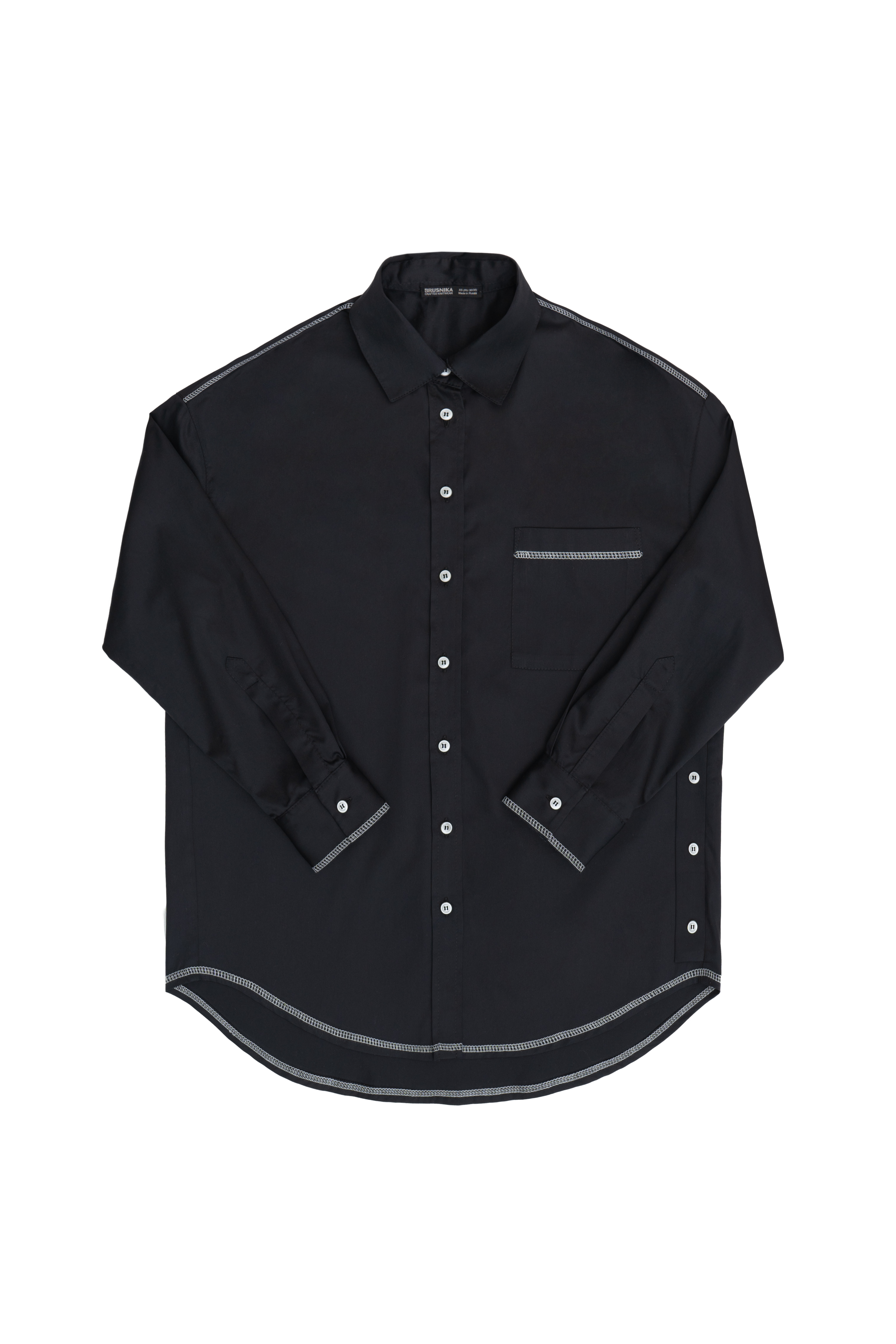 Shirt 4729-01 Black from BRUSNiKA
