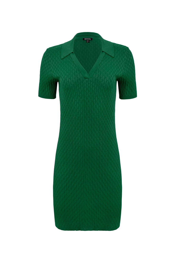 Dress 3936-08 Green from BRUSNiKA