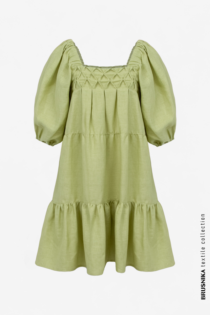 Dress 4023-47 Light-green from BRUSNiKA