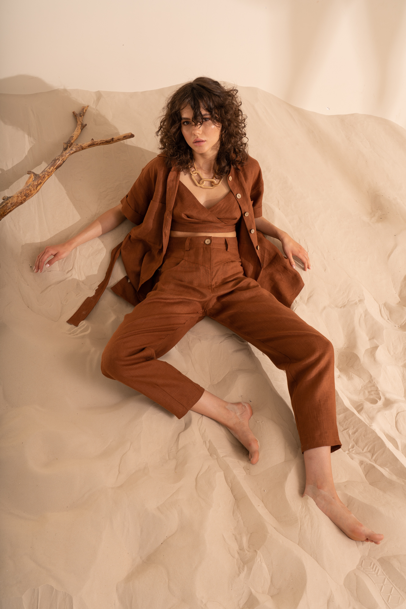 Trousers 3490-15 Brown from BRUSNiKA