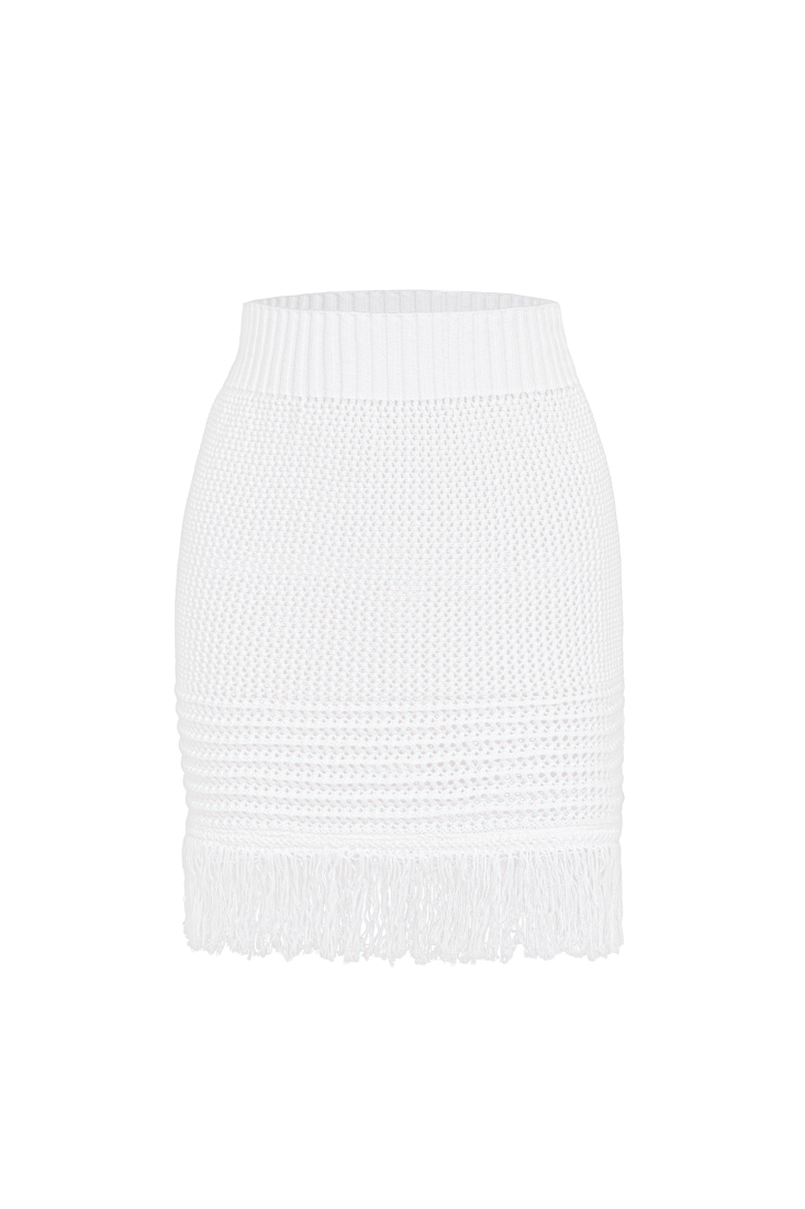 Skirt 4642-02 White from BRUSNiKA