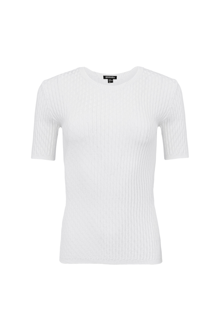 T-shirt 3935-02 White from BRUSNiKA