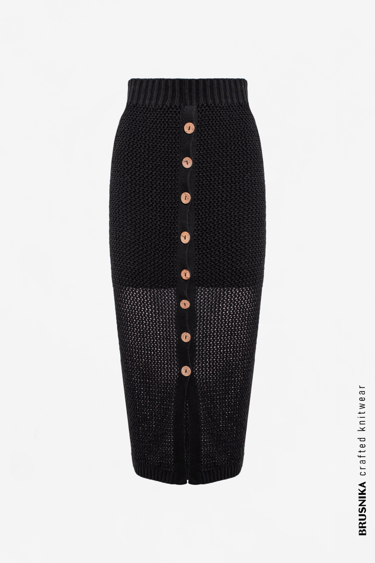 Skirt 3878-01 Black from BRUSNiKA