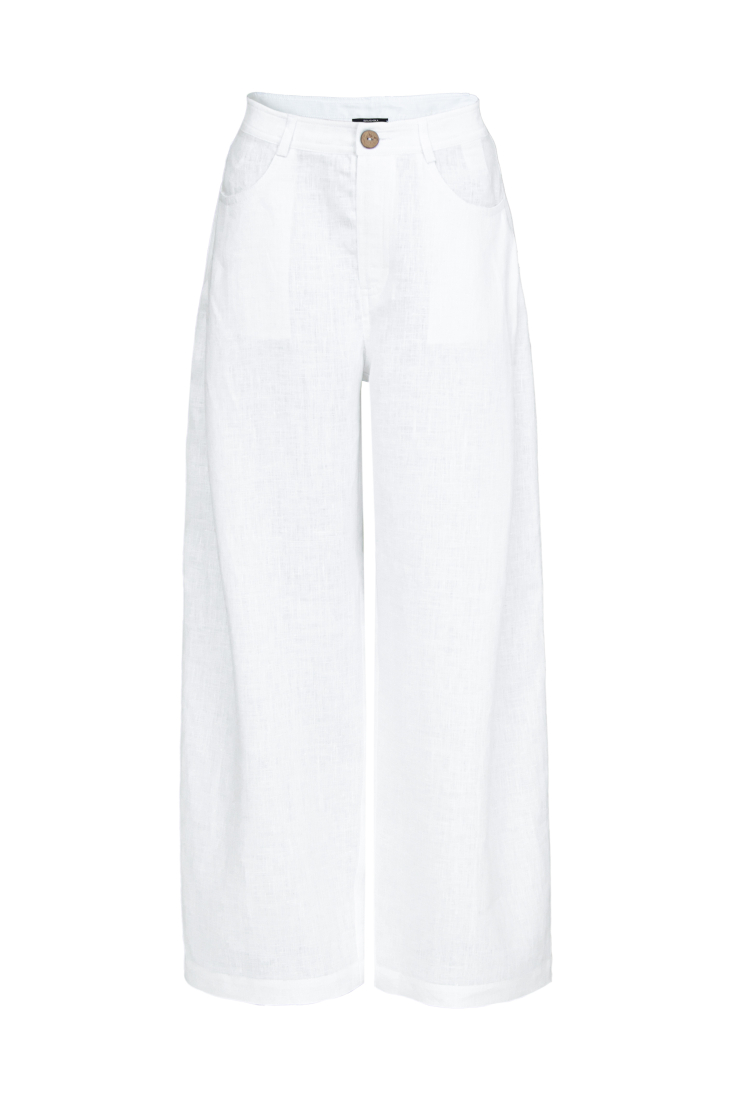 Trousers 2857-02 White from BRUSNiKA