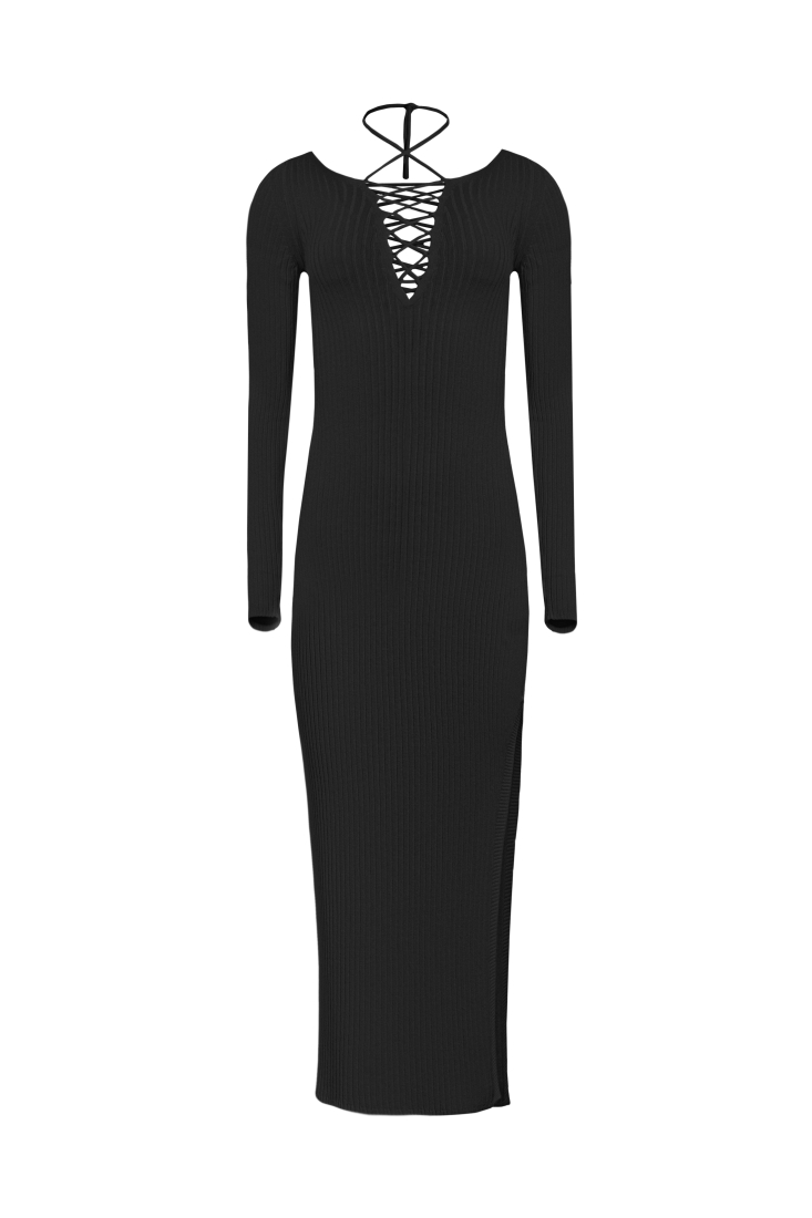 Dress 3871-01 Black from BRUSNiKA