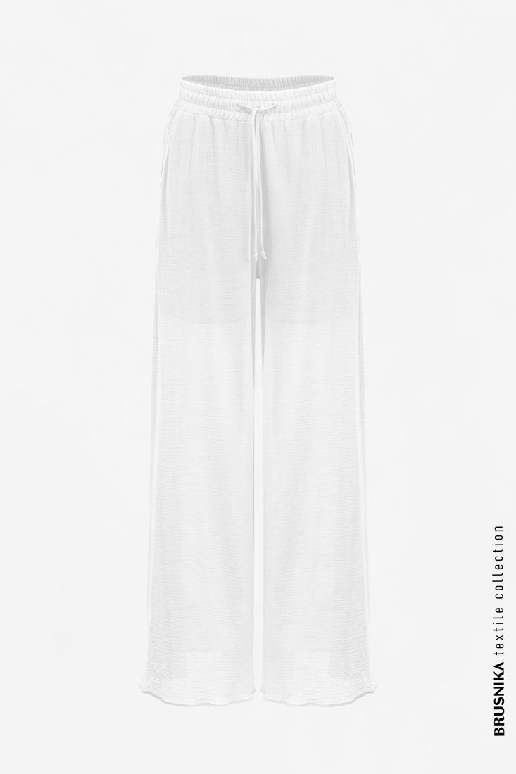 Trousers 4062-02 White from BRUSNiKA