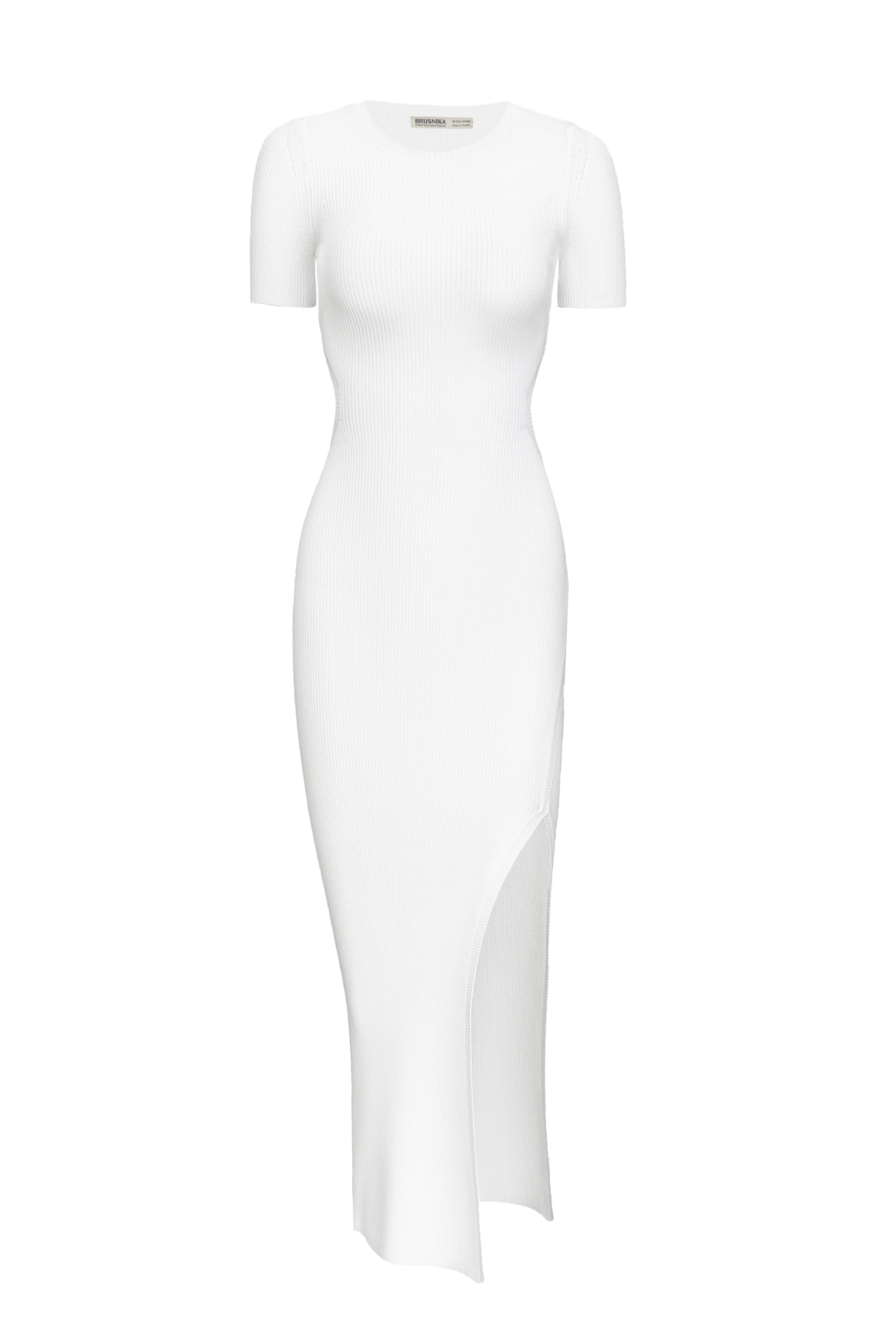 Dress 4586-02 White from BRUSNiKA