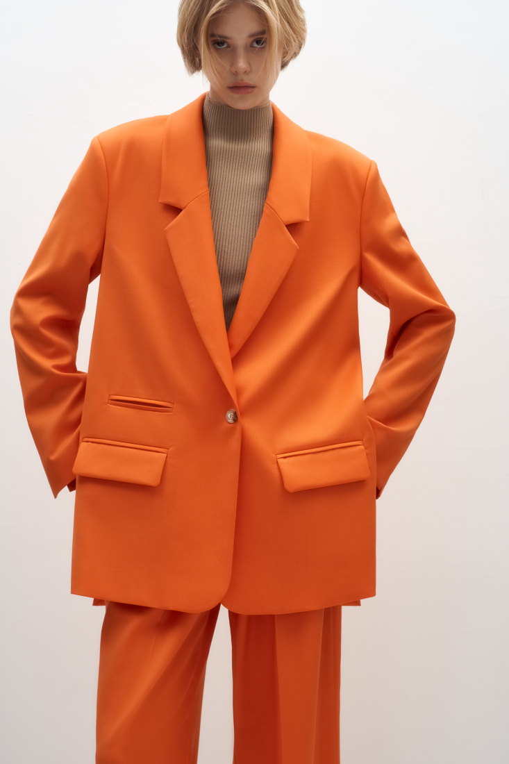 Suit 4735-48 Orange from BRUSNiKA