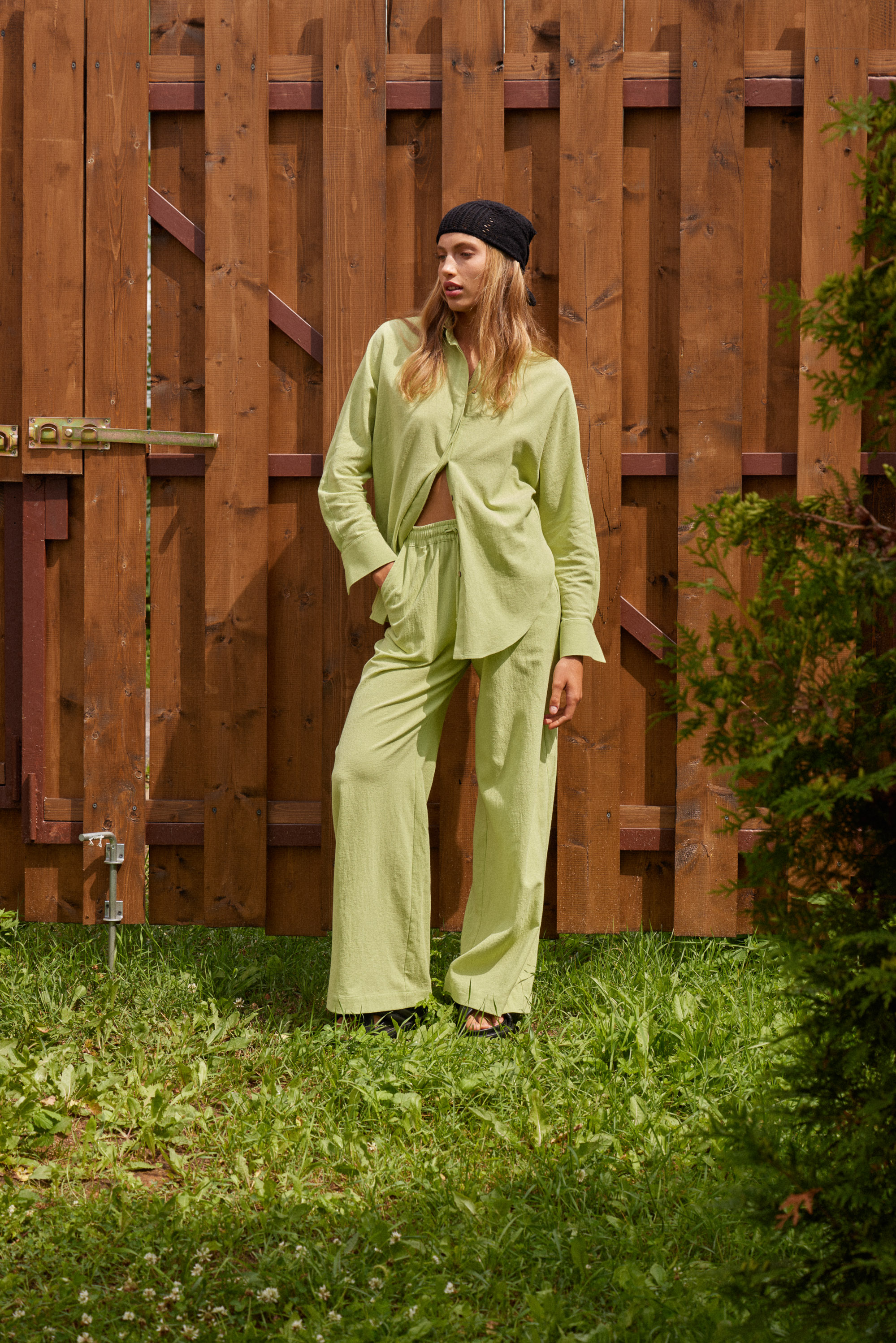 Trousers 4174-47 Light-green from BRUSNiKA