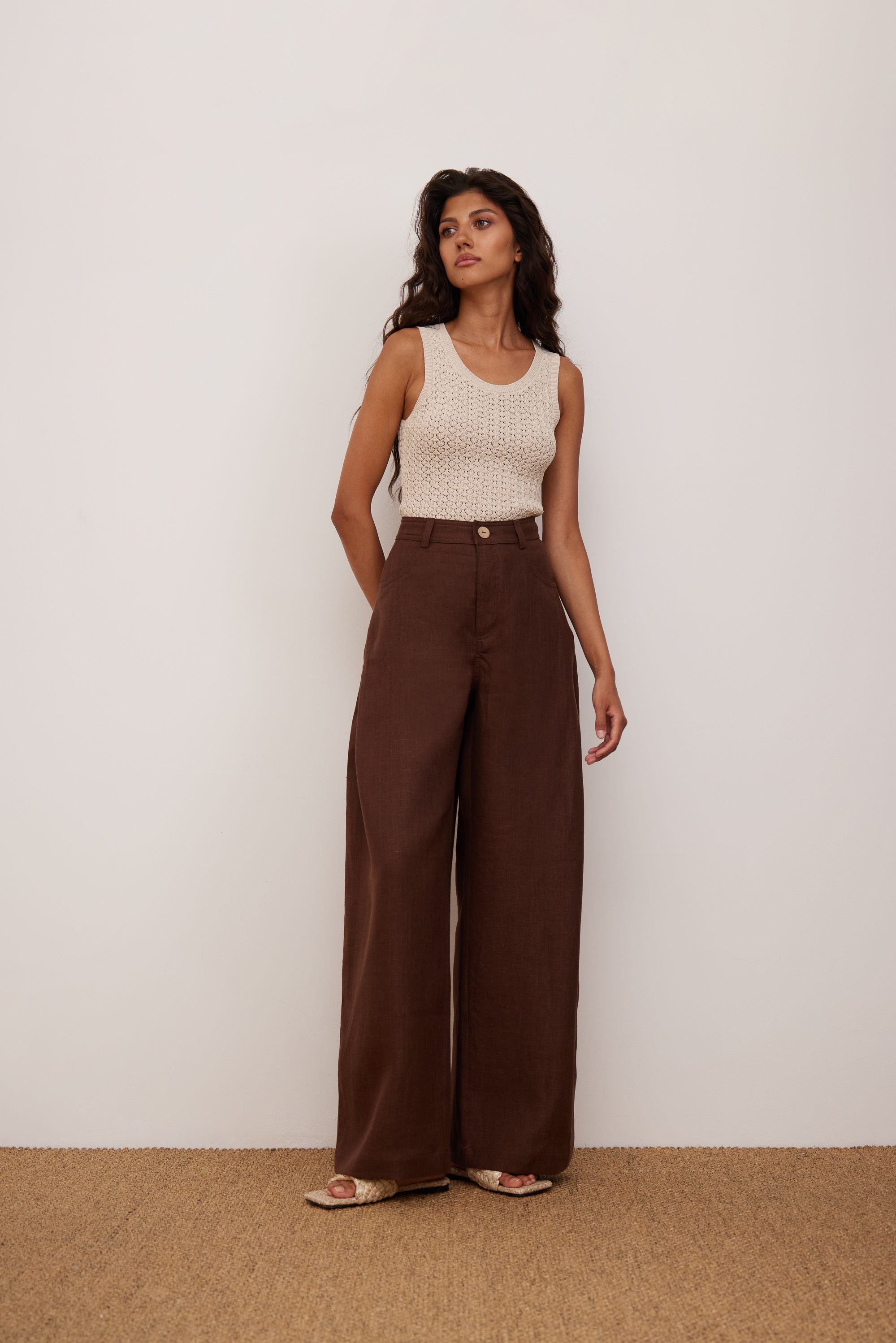 Trousers 2857-80 Chocolate from BRUSNiKA