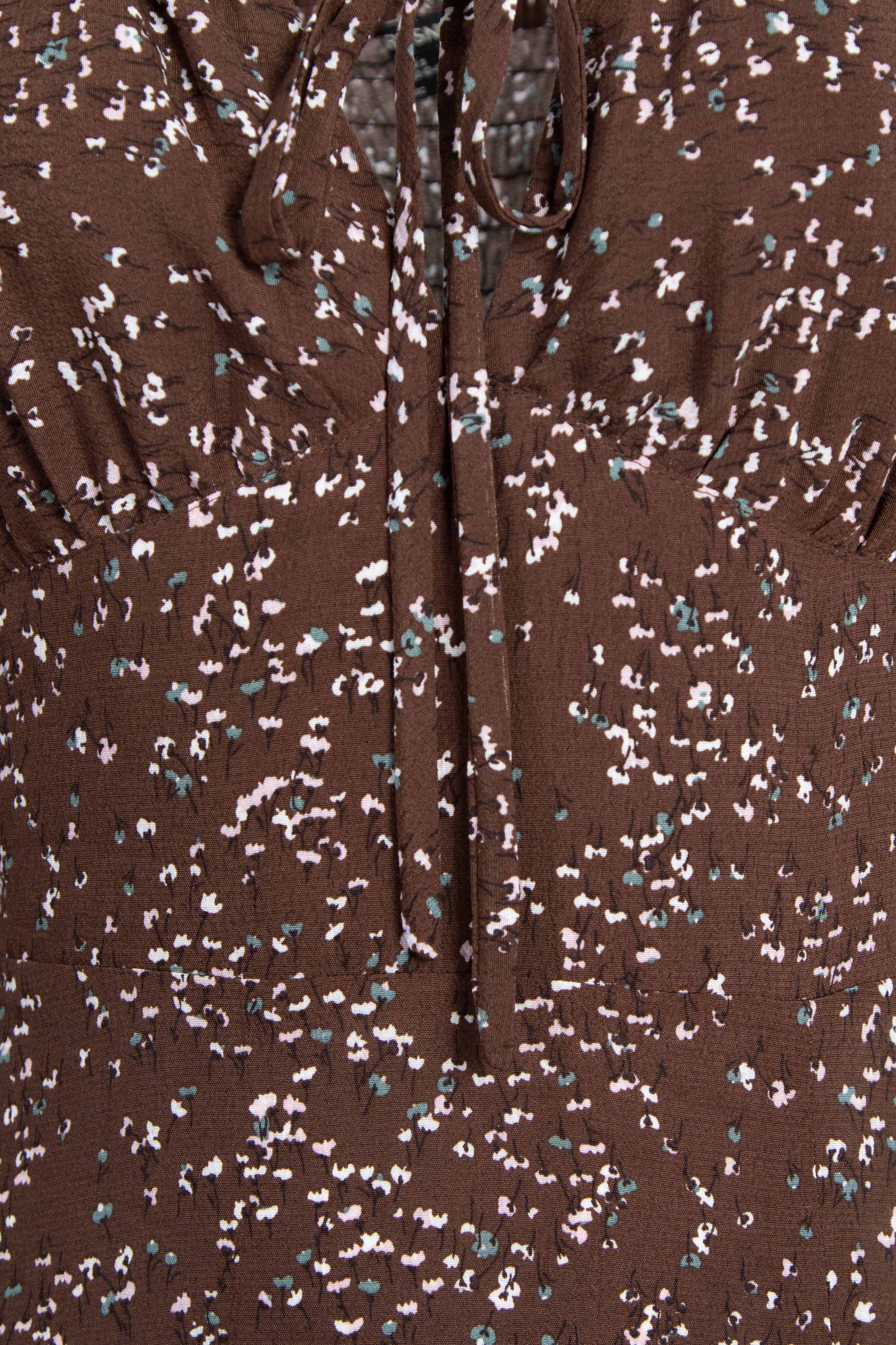Dress 3540-80 Chocolate from BRUSNiKA