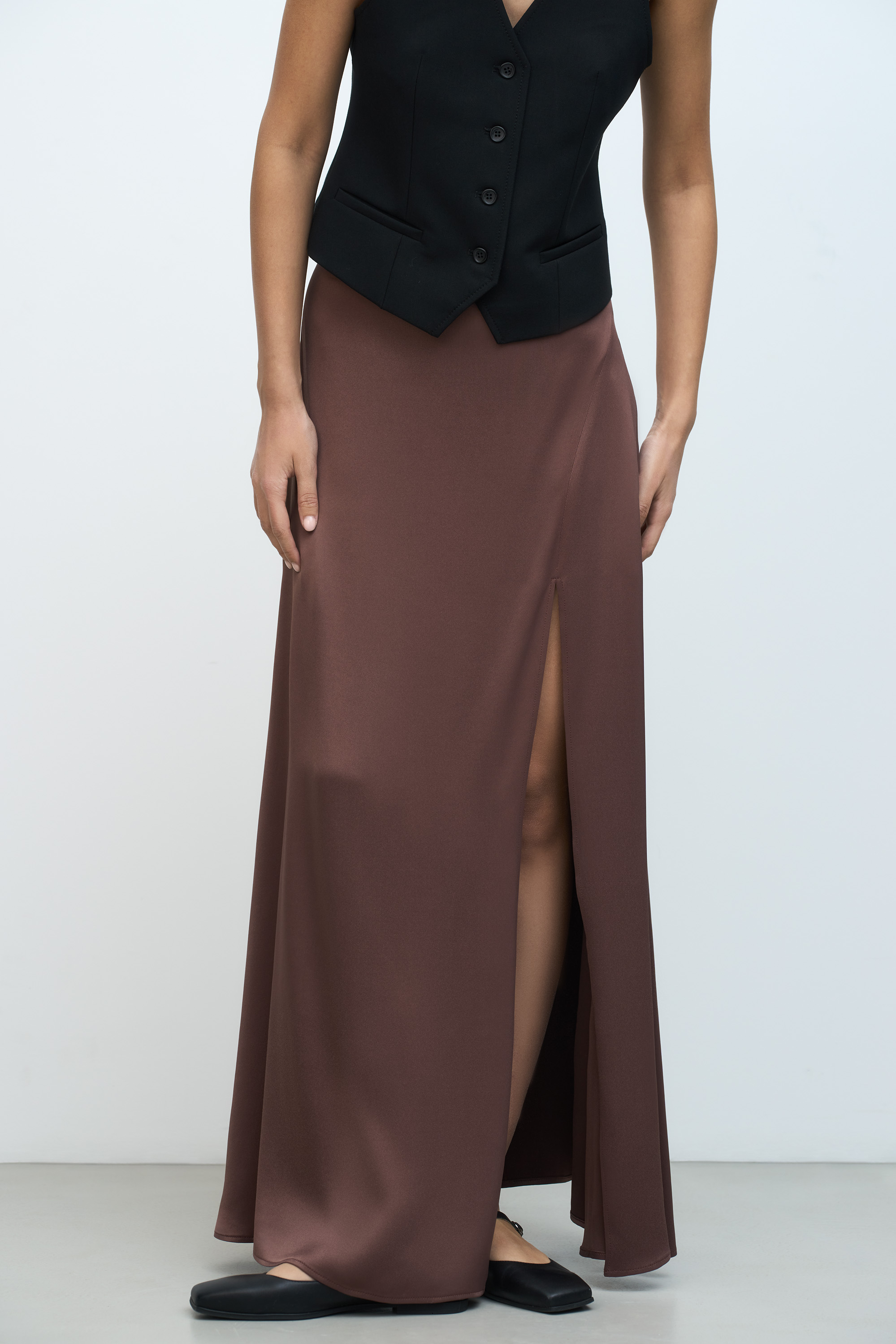 Skirt 4634-60 Dark brown from BRUSNiKA