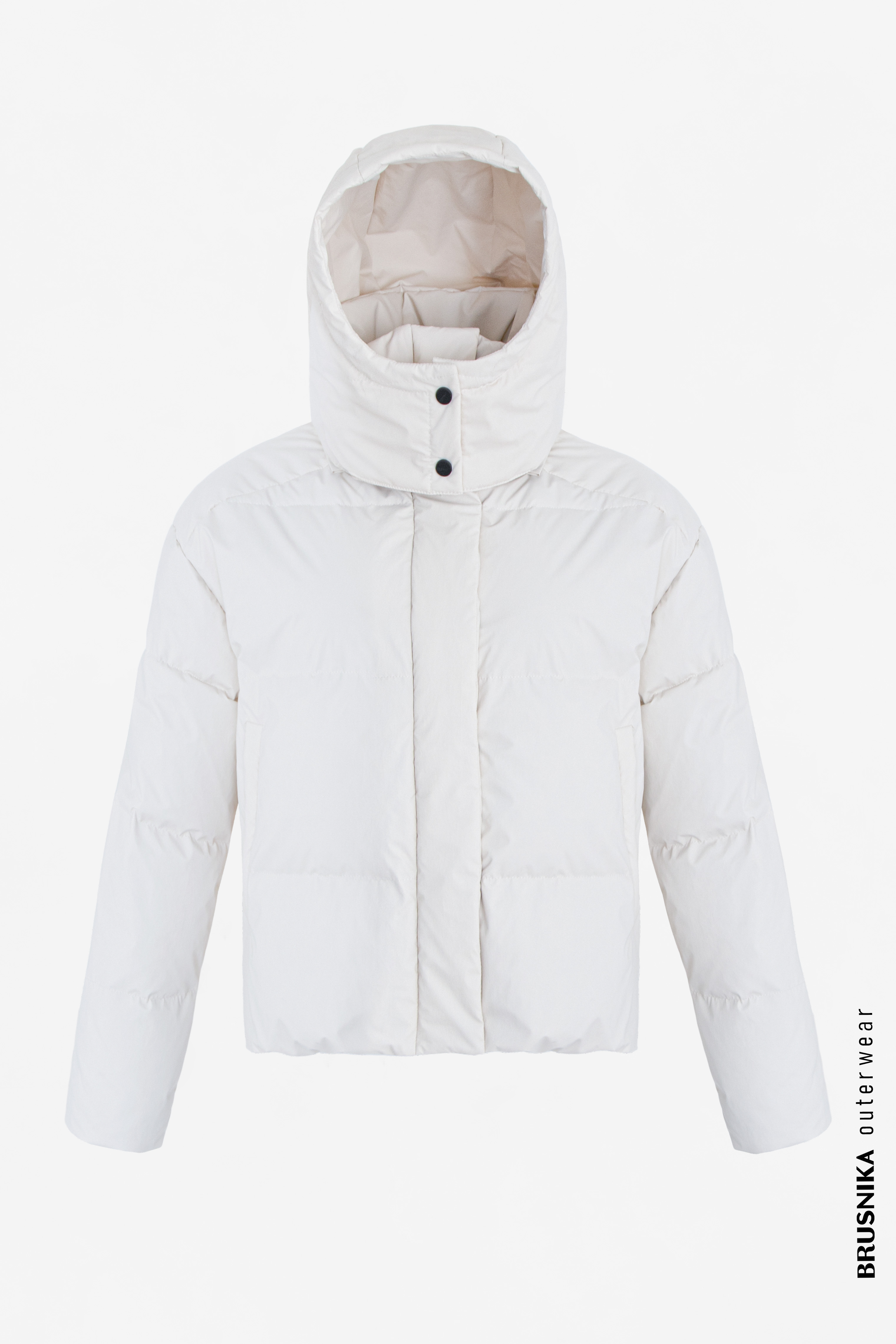 Down jacket 3113-02 White from BRUSNiKA