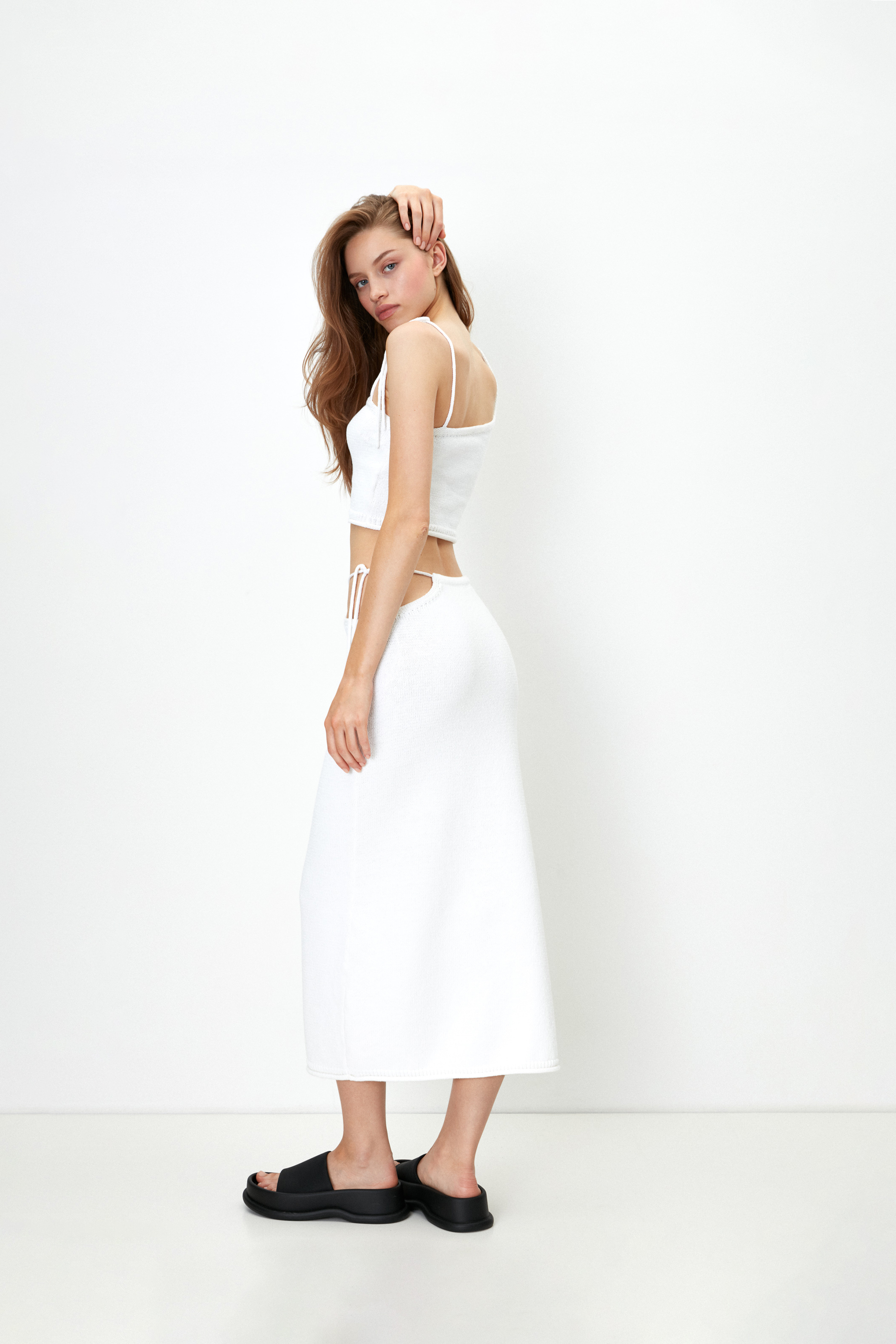 Skirt 4580-02 White from BRUSNiKA