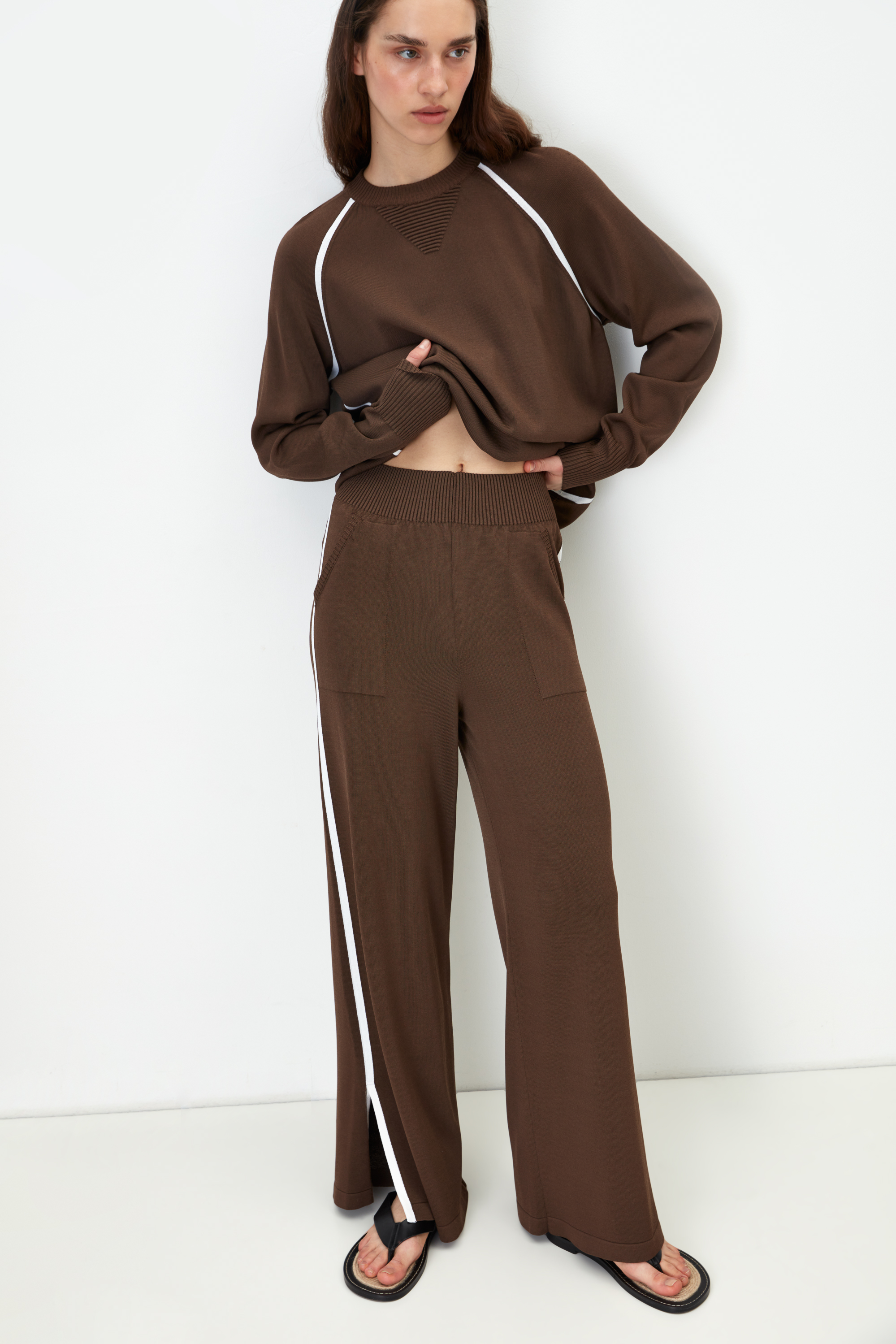Trousers 3324-80 Chocolate from BRUSNiKA