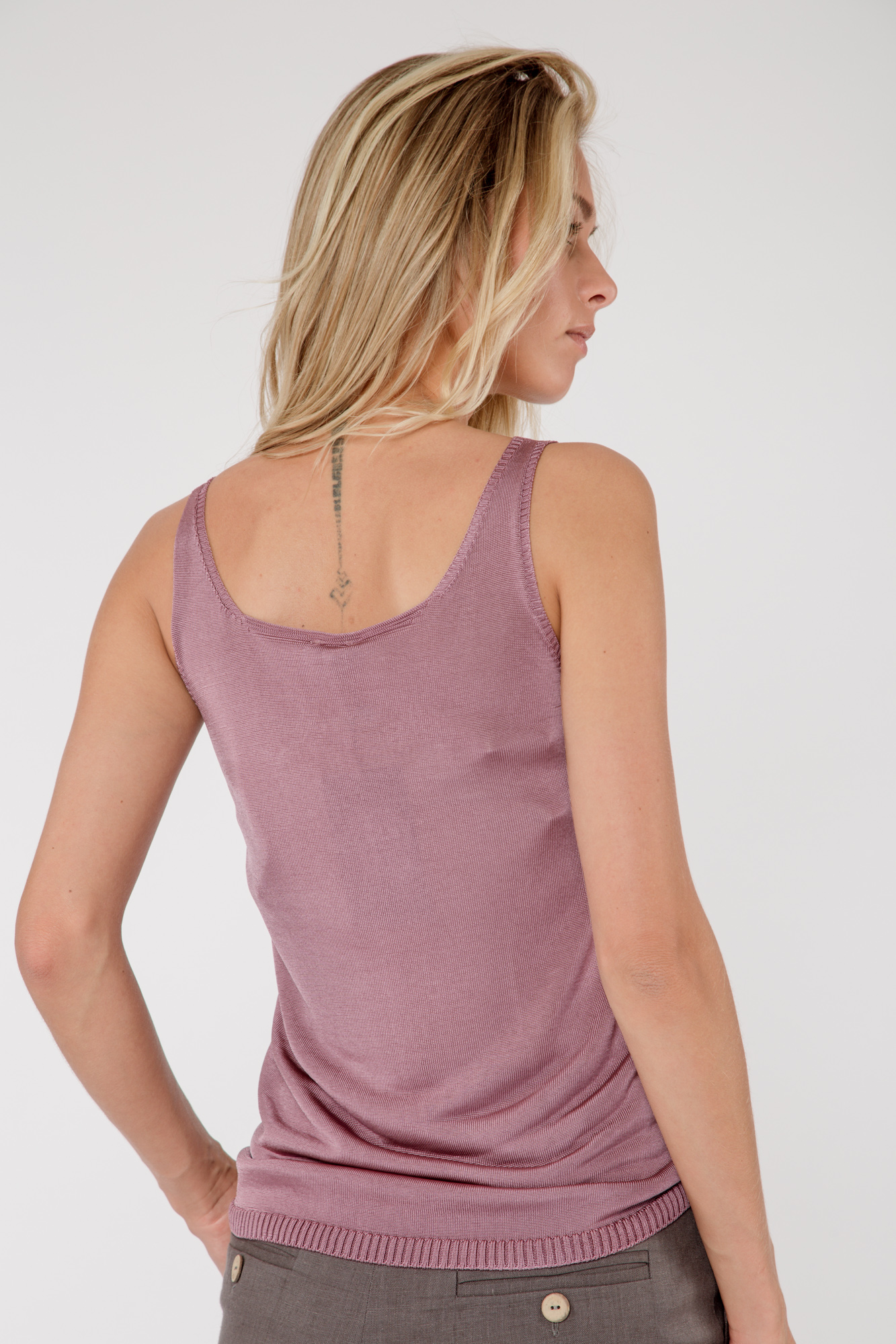 Tank top 2148-163 Dusty pink from BRUSNiKA