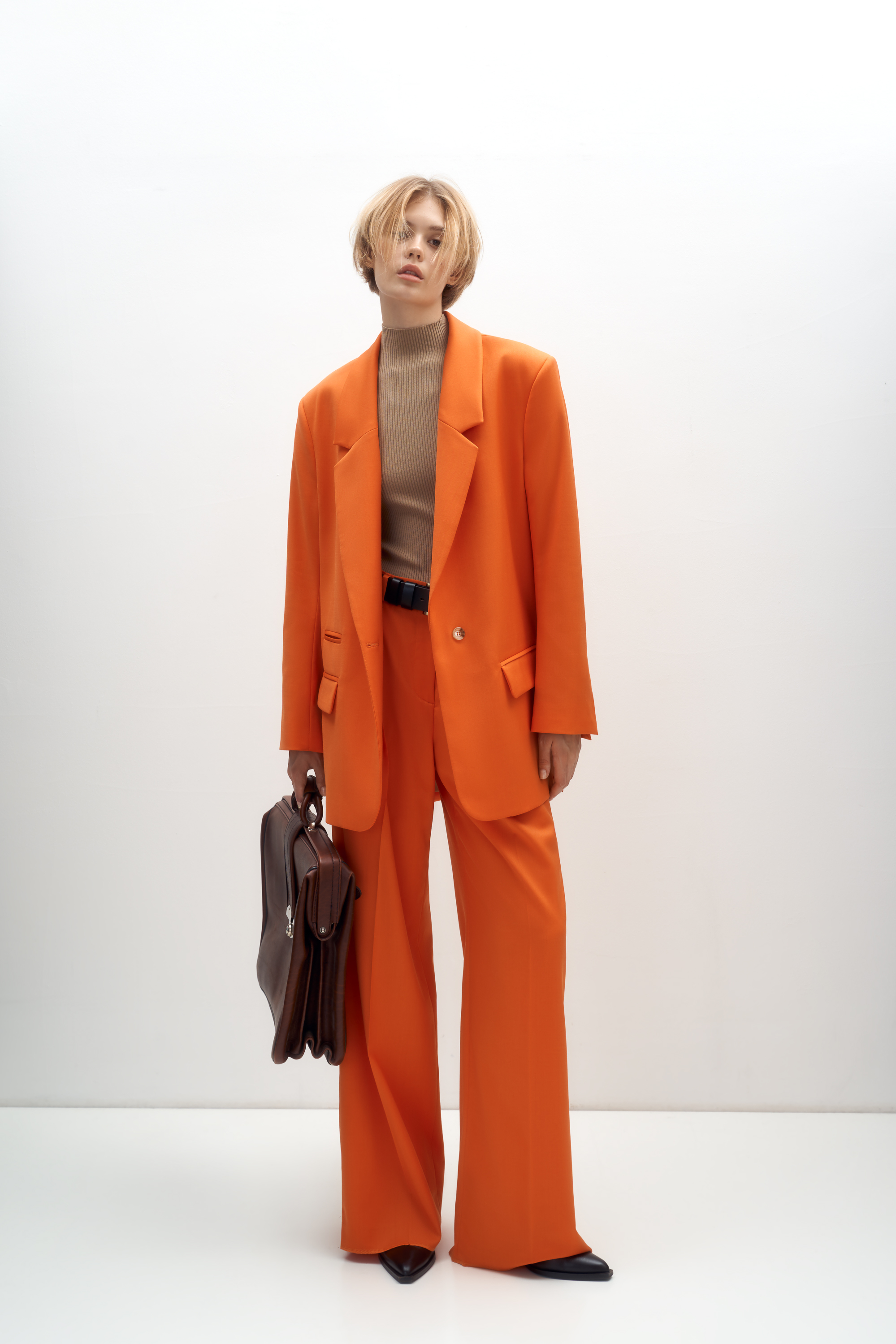 Suit 4735-48 Orange from BRUSNiKA