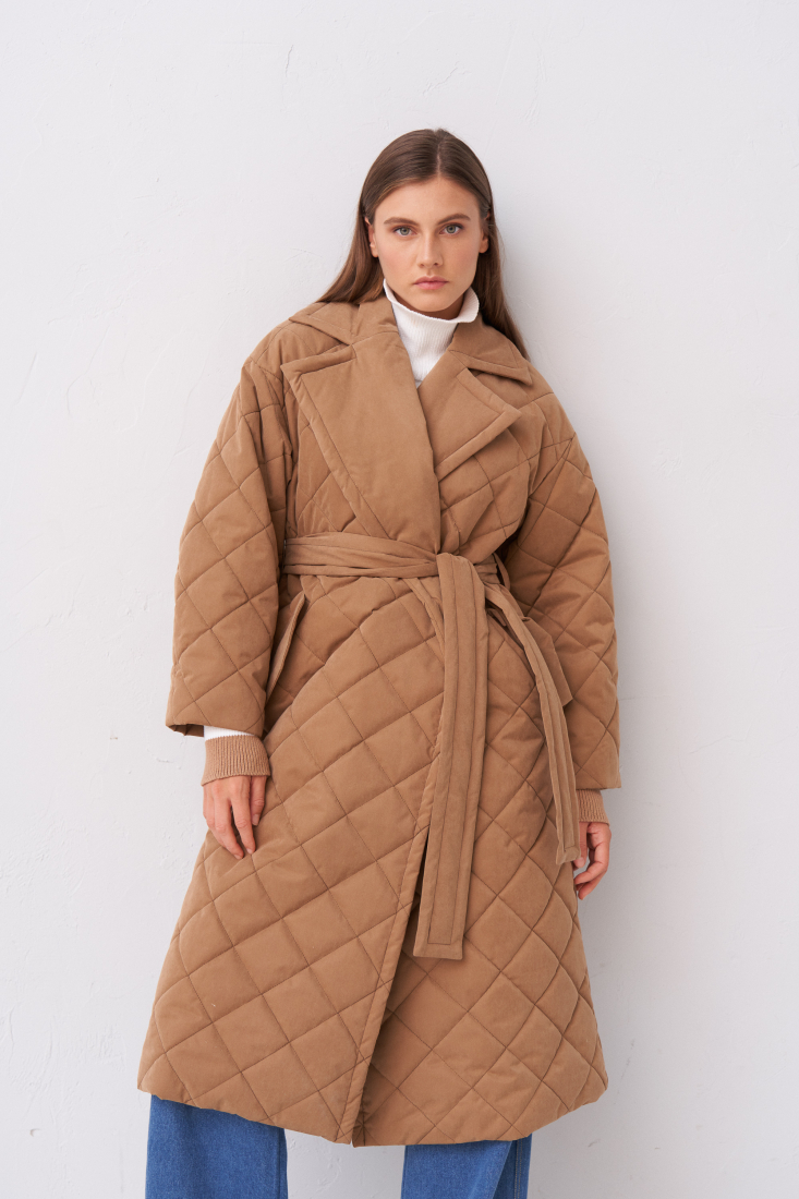 Coat 3678-15.1 Light Brown . from BRUSNiKA
