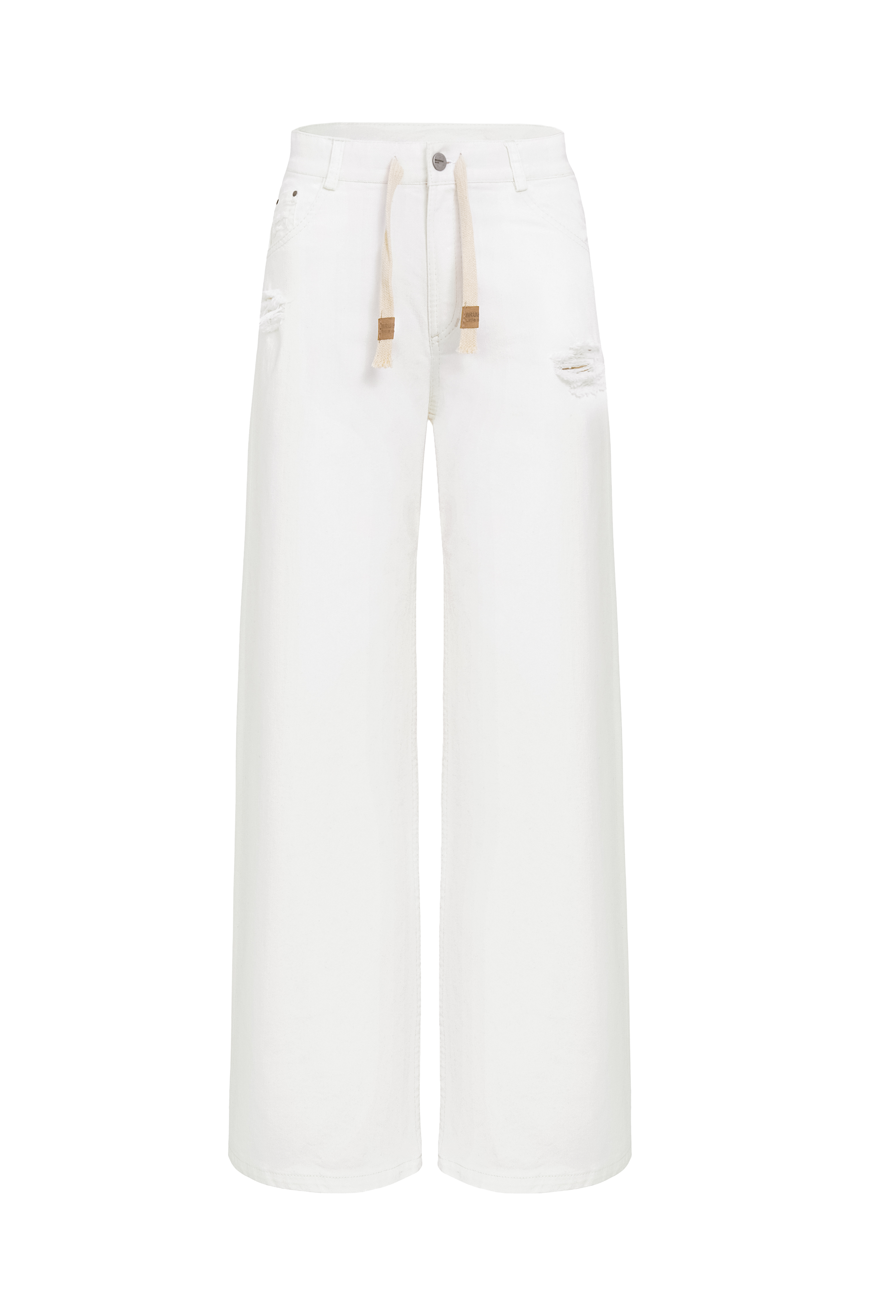 Trousers 4692-02 White from BRUSNiKA