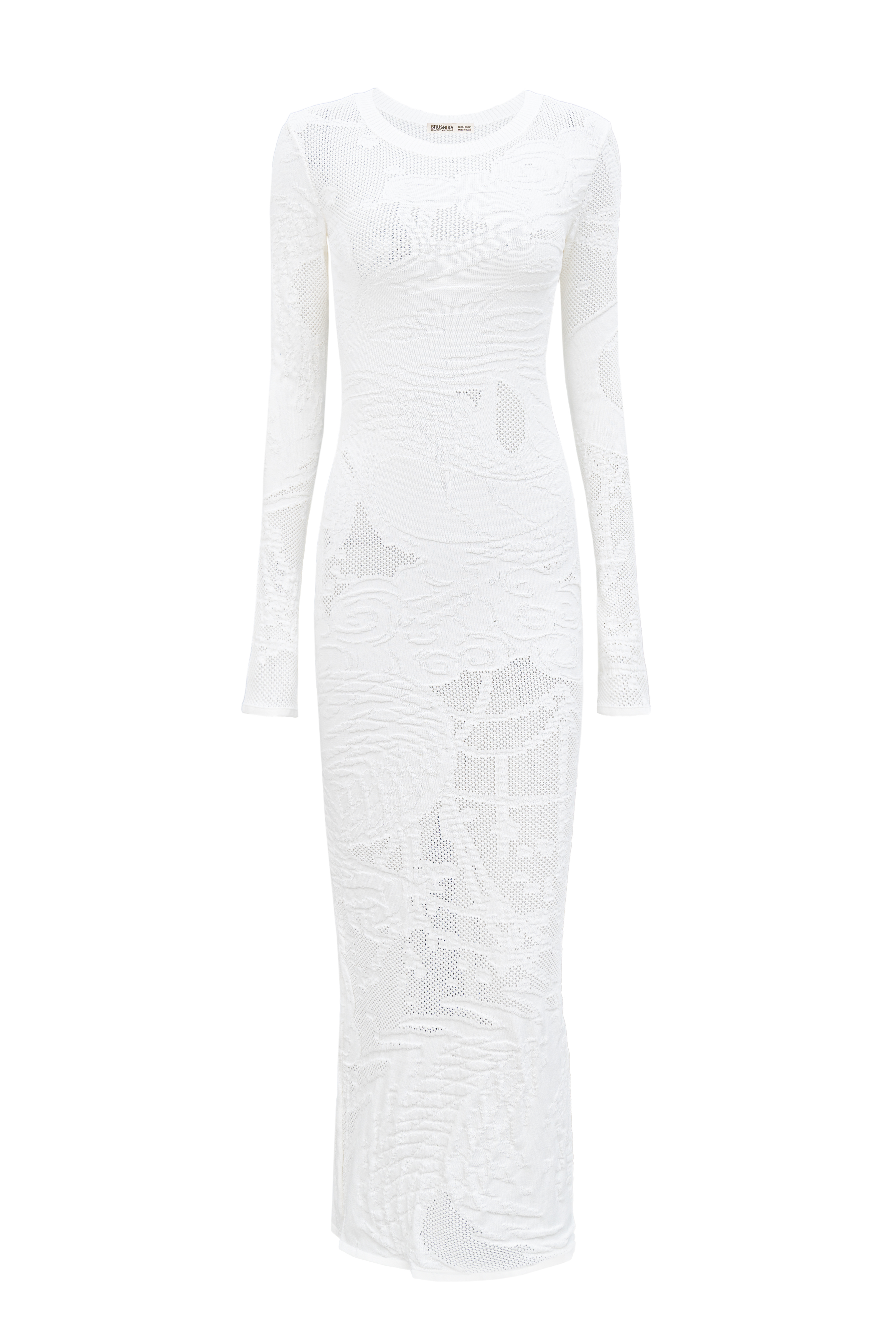 Dress 4949-02 White from BRUSNiKA