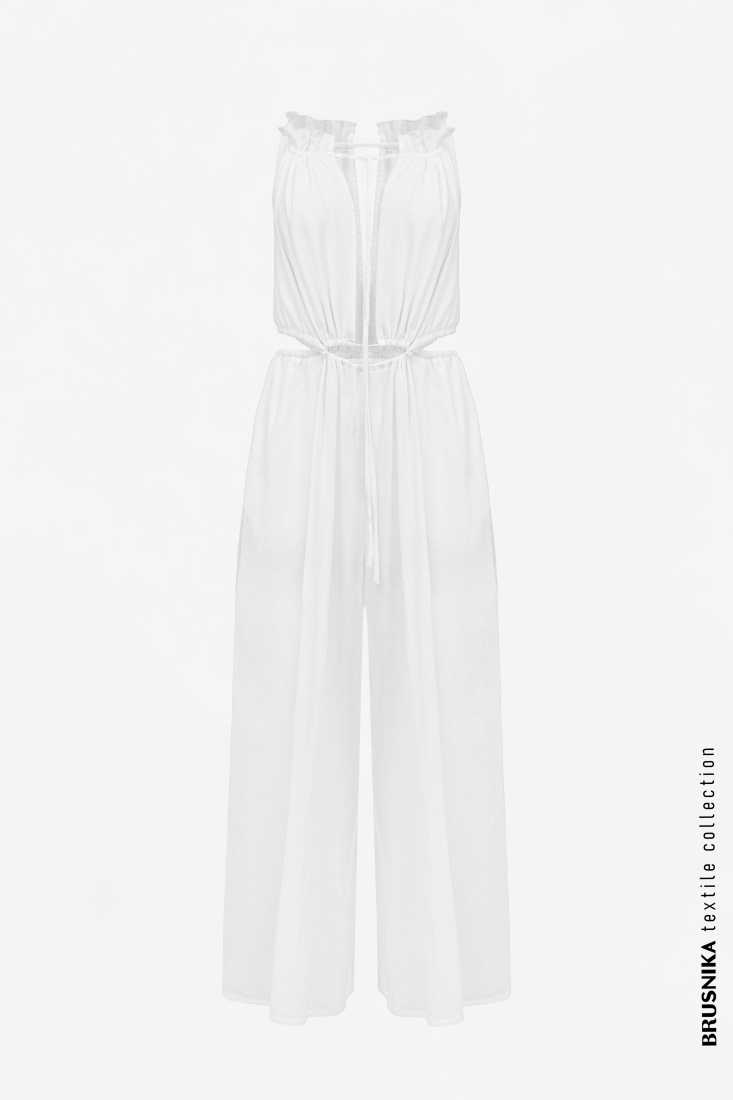 Overall 3908-02 White from BRUSNiKA